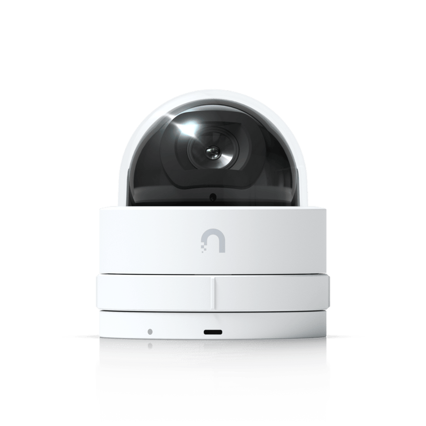 Cámara IP UniFi G5 Domo Ultra, de bajo perfil para interior, 2K (4MPX), ángulo amplio 102.4°, visión nocturna IR hasta 20 mts, detección de eventos, para pared o techo