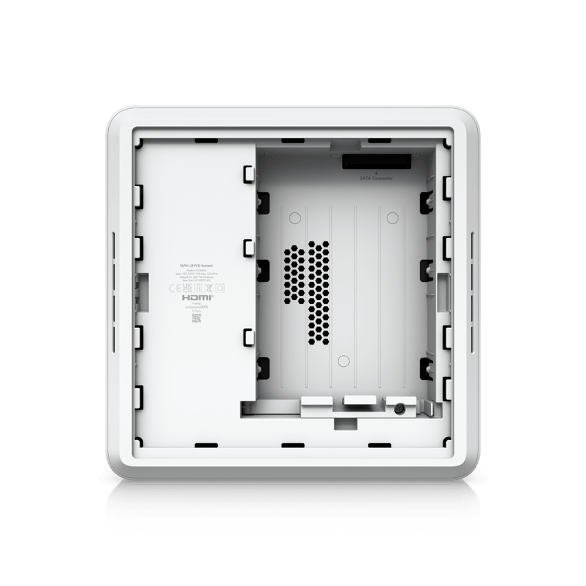 UniFi Protect UNVR-Instant – Grabador de Video en Red con Soporte para HDD de 3.5”, Switch PoE Integrado de 6 Puertos GbE (40W) y Puerto HDMI Viewport