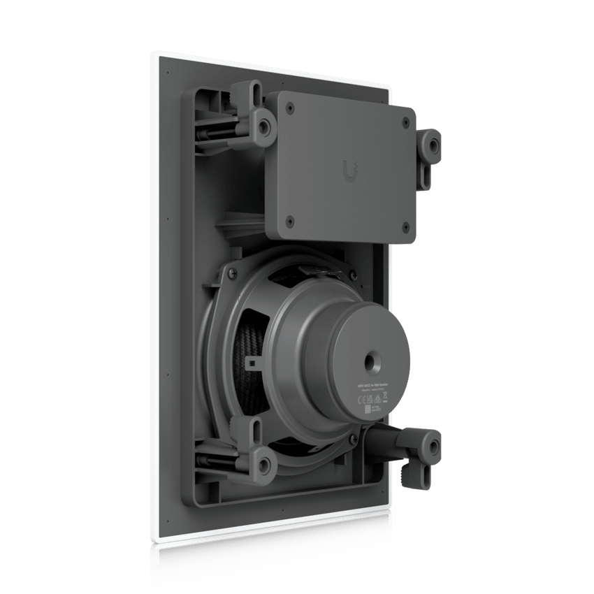 UniFi In-Wall Speaker Altavoz Empotrable de Pared / Woofer 6.5" 130W / Tweeter 1" Pivote ±15° / 8 Ohms / Cobertura Simétrica Axial de 90° / NDAA Compliant