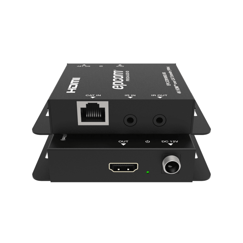 Kit Extensor HDMI | 4K30 hasta 100m | Cat6 | Transmisión sin Compresión | Soporta PoC Bidireccional | EDID y Audio 5.1CH