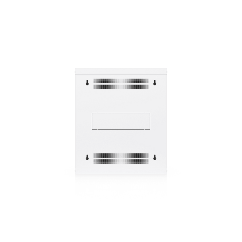 UACC Rack Cabinet 12U (550 x 450 mm) - Gabinete Cerrado para Montaje en Pared con Puerta de Vidrio Templado, Totalmente Ensamblado con Ventiladores Integrados y Paneles Removibles
