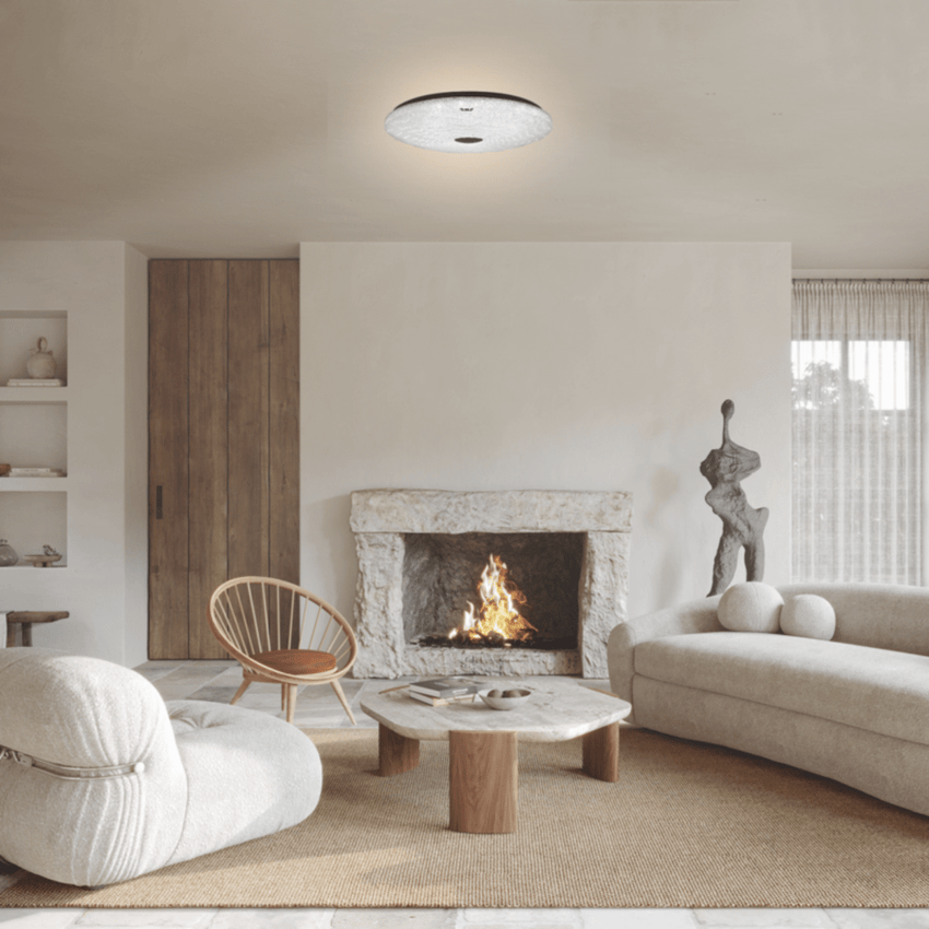 Lámpara de Techo LED / 40W / 3000 Lúmenes / 3 Temperaturas de Color (2700K-6500K) / IP20 Interior / Vida Útil 50,000 Horas / Material Aluminio y PC / Base Sobreponer
