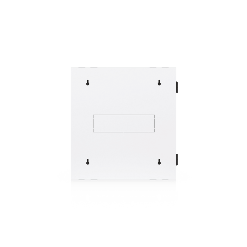 UACC Rack Cabinet 12U (600 x 703 mm) - Gabinete Cerrado para Montaje en Pared con Puerta Frontal de Vidrio Templado, Puerta Trasera Abatible (Swing-Out) y Paneles Laterales Removibles con Llave