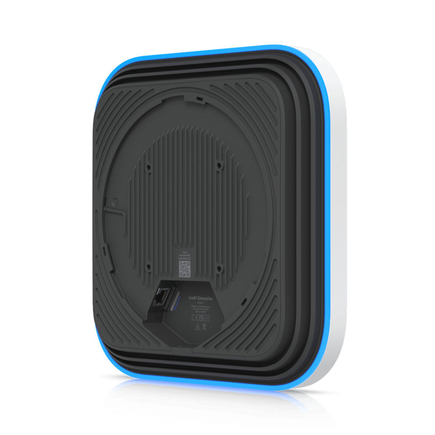 UniFi Enterprise Access Point E7, WiFi 7, 2.4/5/6GHz, 10 Cadenas Espaciales, Analizador Espectral en Tiempo Real, Hasta 1000 Dispositivos, (1) Puerto 10G RJ45 y (1) Puerto 1G RJ45 para Alta Disponibilidad de Energía y Datos