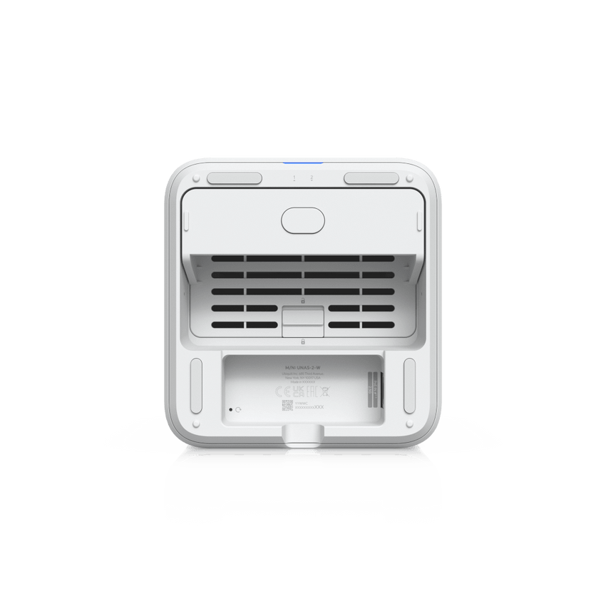 UniFi UNAS-2 – Almacenamiento en Red (NAS) Compacto con 2 Bahías para HDD de 3.5”, Puerto de Red 2.5 GbE, Conectividad USB-C y Adaptador PoE++ Incluido