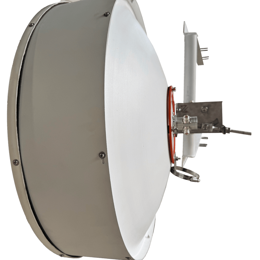 Antena Direccional / 2 ft / 5.9-7 GHz / Ganancia 32 dBi / SLANT de 45 ° y 90° / Incluye Jumpers con conector N-Macho a RPSMA / montaje y radomo incluido.