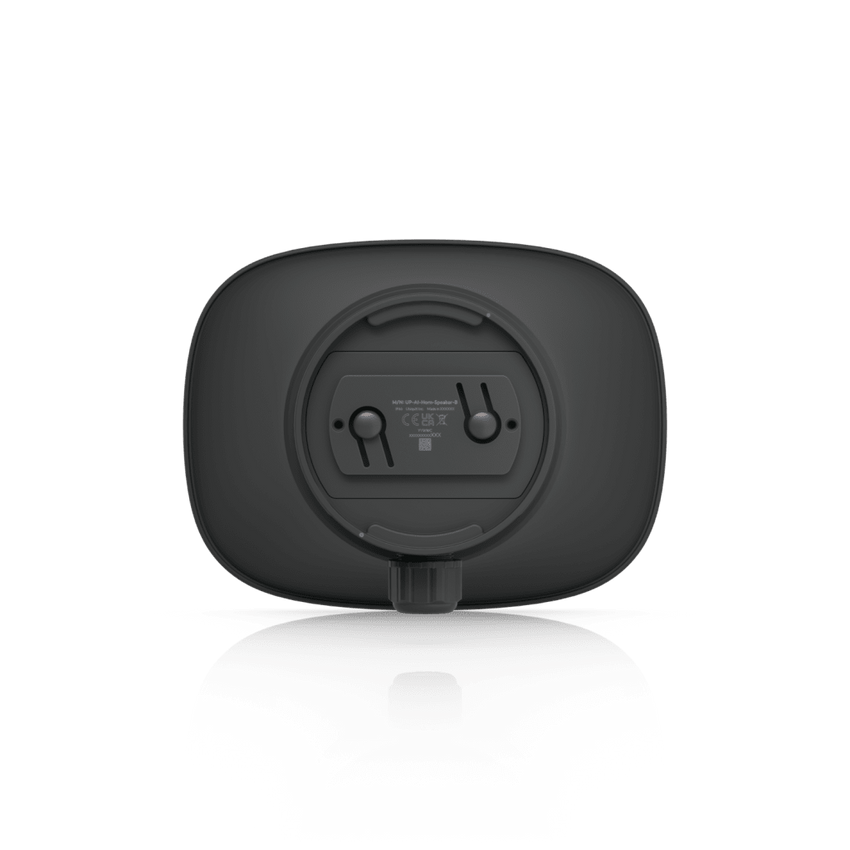 UniFi Protect AI Horn Speaker, Altavoz IP 120 dB, PoE+, Alerta AI Avanzada, Montaje Pared, Esquina y Poste, IP66, Color Negro