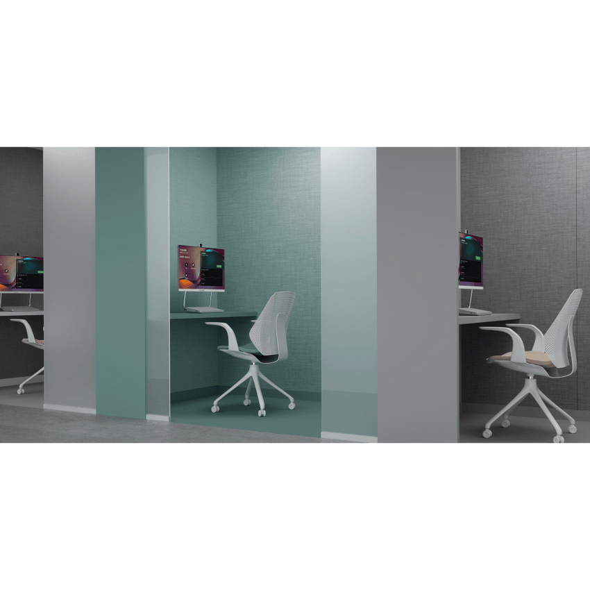 Sistema de Videoconferencia Todo en Uno DeskVision A24 de Yealink con cámara 4K y pantalla táctil de 24”