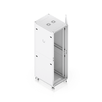 UACC Rack Cabinet 42U (600 × 800 mm) – Gabinete de Piso Totalmente Ensamblado con Ventiladores Integrados, Paneles Removibles, Ruedas con Seguro y Puerta Frontal de Vidrio Templado