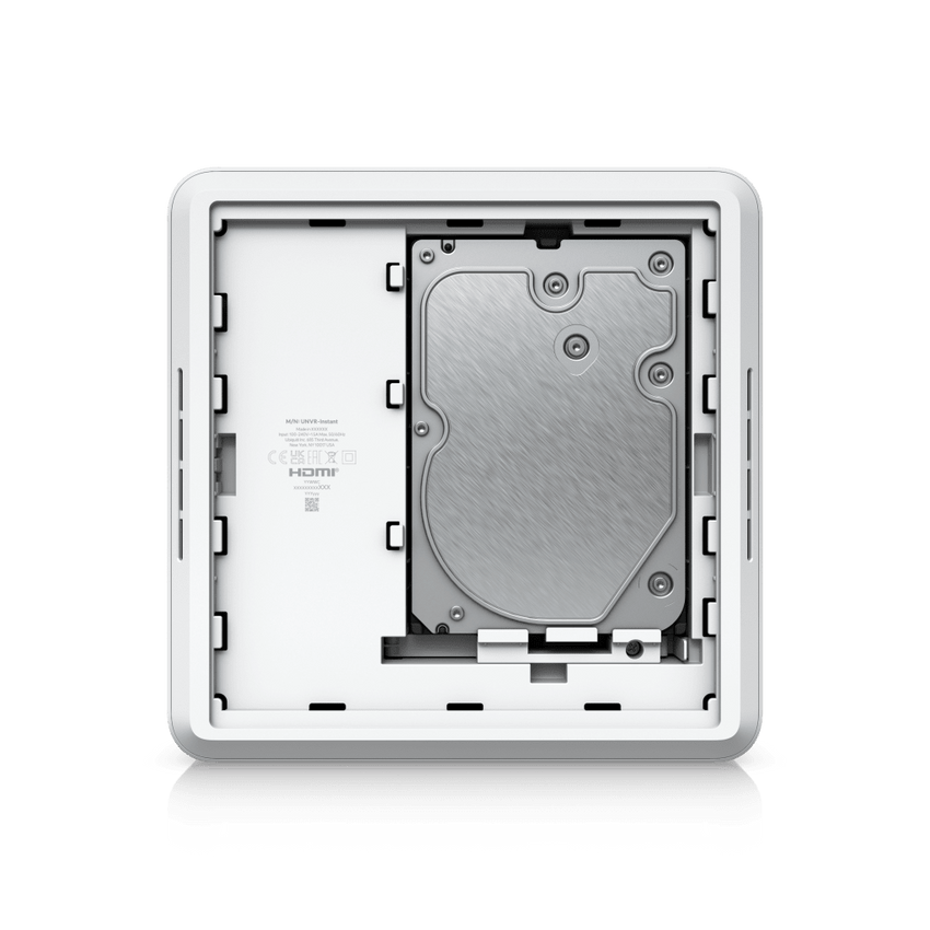UniFi Protect UNVR-Instant – Grabador de Video en Red con Soporte para HDD de 3.5”, Switch PoE Integrado de 6 Puertos GbE (40W) y Puerto HDMI Viewport