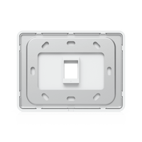 Placa de Pared Horizontal Universal para Keystone de 1 Puerto con Cubierta Pintable, Acabado Personalizable, Paquete con 4 Piezas