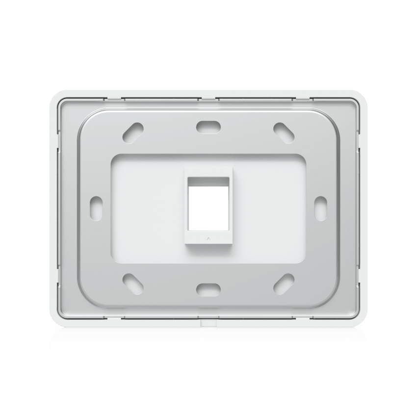 Placa de Pared Horizontal Universal para Keystone de 1 Puerto con Cubierta Pintable, Acabado Personalizable, Paquete con 4 Piezas