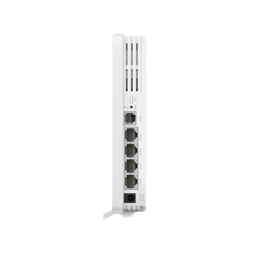 Access Point Wi-Fi 6 GPON Desktop / AX1800 1.8 Gbps / 4 Puertos Gigabit + 1 FXS / Gestión Omada Unificada / Cobertura 140 m² (1500 ft²) / Hasta 120 Clientes / MU-MIMO 2x2 / OFDMA
