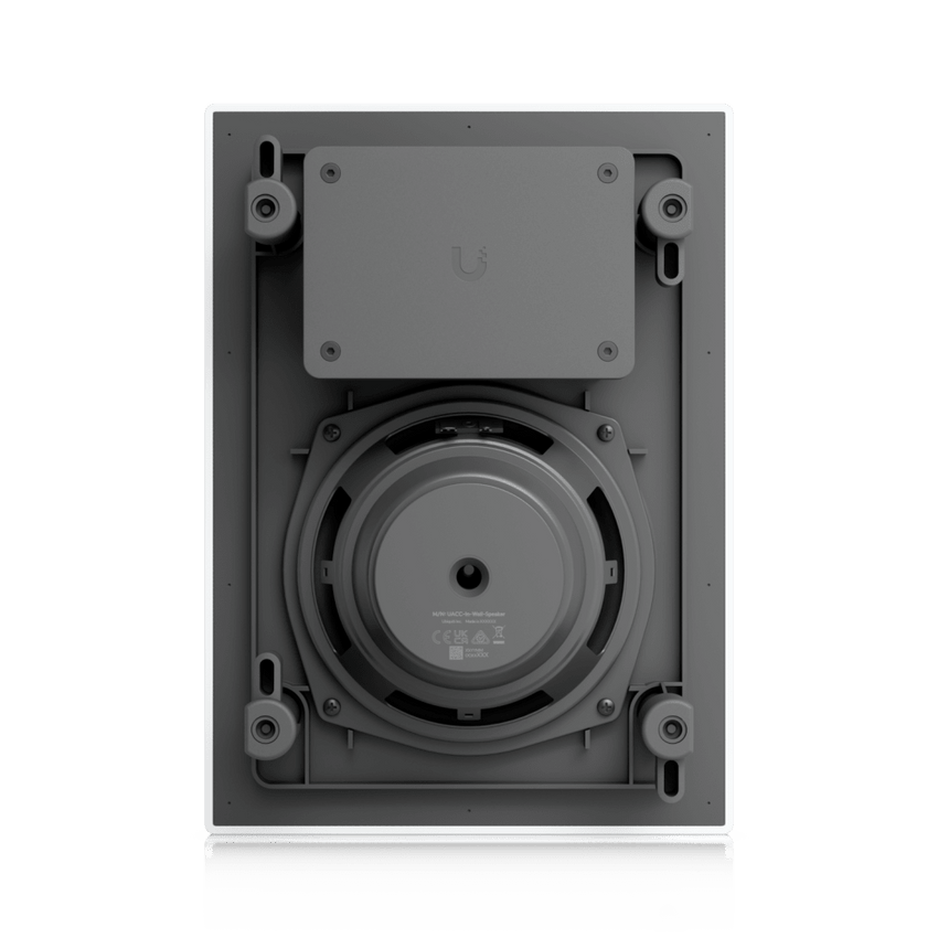 UniFi In-Wall Speaker Altavoz Empotrable de Pared / Woofer 6.5" 130W / Tweeter 1" Pivote ±15° / 8 Ohms / Cobertura Simétrica Axial de 90° / NDAA Compliant