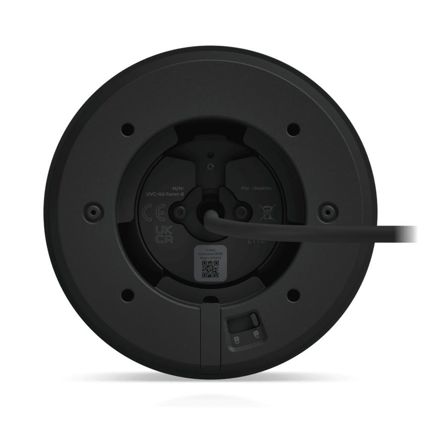 Cámara de Seguridad Turret Color Negro / Alimentación PoE/ Resistente a Manipulaciones IK04/ Sensor de Imagen 1/1.8" 8MP/ Ajuste Manual 3 Ejes