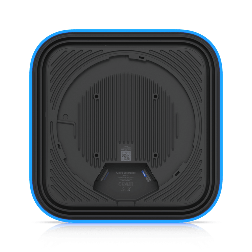 UniFi Enterprise Access Point E7, WiFi 7, 2.4/5/6GHz, 10 Cadenas Espaciales, Analizador Espectral en Tiempo Real, Hasta 1000 Dispositivos, (1) Puerto 10G RJ45 y (1) Puerto 1G RJ45 para Alta Disponibilidad de Energía y Datos