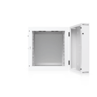 UACC Rack Cabinet 12U (600 x 703 mm) - Gabinete Cerrado para Montaje en Pared con Puerta Frontal Perforada, Puerta Trasera Abatible (Swing-Out) y Paneles Laterales Removibles con Llave