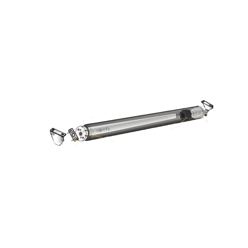Motor inalámbrico (RTS) de baterías convierta sus persianas de cadena en sistemas inteligentes, para ventanas de 2.30m ancho / 3.00m alto, no incluye textil