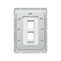 Placa de Pared Vertical Universal para Keystone de 2 Puertos con Cubierta Pintable, Acabado Personalizable, Paquete con 4 Piezas