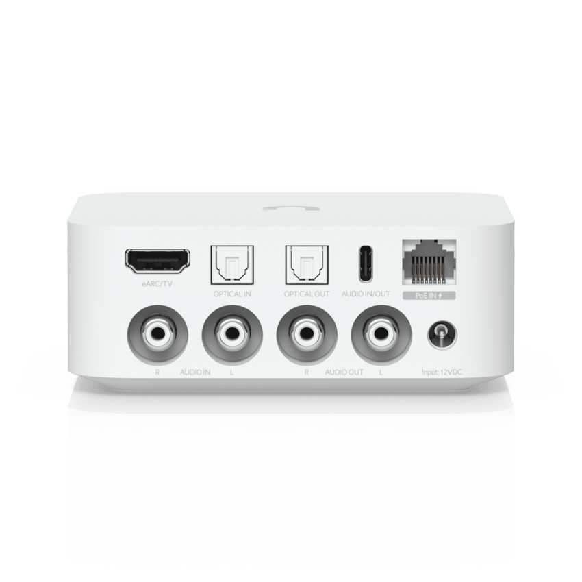 Streamer de Audio Digital PoE Multi-Zona Compacto con Diseño Versátil, Control Intuitivo y Compatibilidad con Múltiples Servicios de Streaming de Música