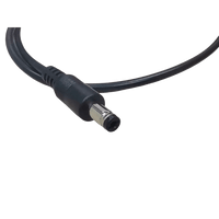 Cable con Conector Macho (Pigtail) | Forro Negro | Terminal Blanca | Alimentación para Vcc con Puntas Libres | Polarizado | Largo 22 cm ( 8.66 Pulgadas)  | Calibre 22AWG.