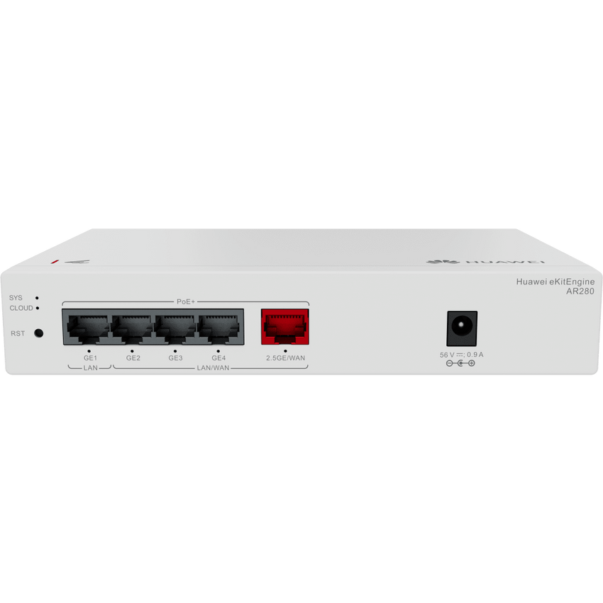 Router eKit para 150 clientes / Controladora para 16 APs / 5 Puertos PoE+ (1 WAN 2.5 Gbps + 1 LAN Gigabit + 3 LAN/WAN gigabit) / Presupuesto PoE 41W / Gestión en la nube / Libre de licenciamiento