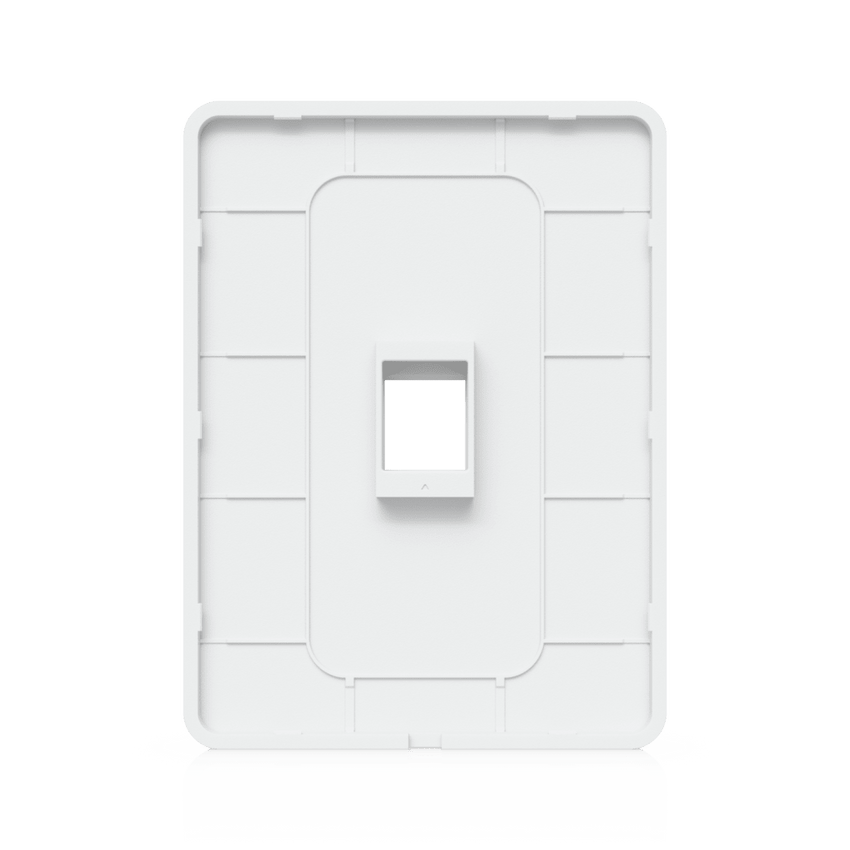 Placa de Pared Vertical Universal para Keystone de 1 Puerto con Cubierta Pintable, Acabado Personalizable, Paquete con 4 Piezas
