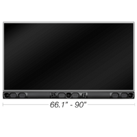 Barra de sonido pasiva LCR de longitud personalizada, con woofers de 4.5", compatible con pantallas de 71" a 100"