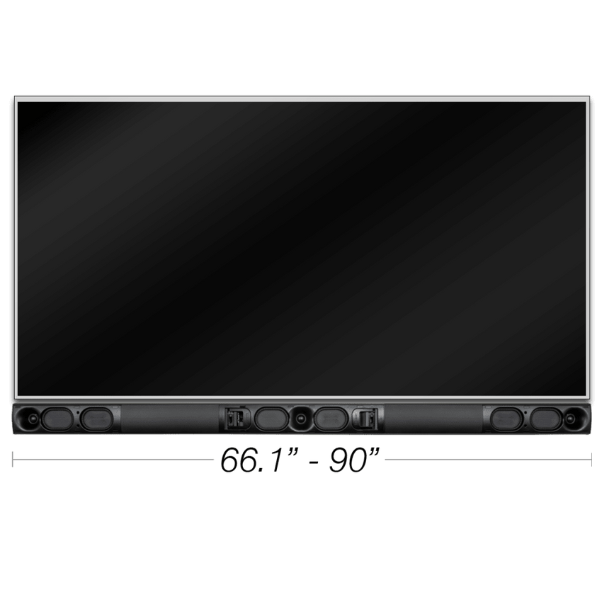 Barra de sonido pasiva LCR de longitud personalizada, con woofers de 4.5", compatible con pantallas de 71" a 100"