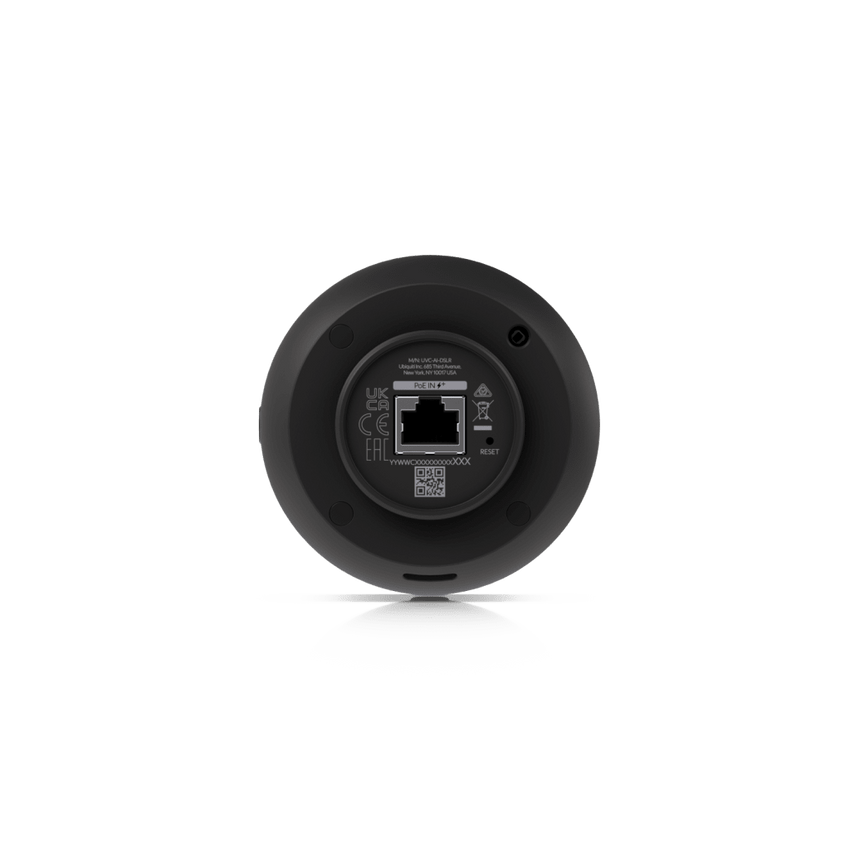 UniFi Protect AI DSLR – Cámara 4K PoE+ para Interior/Exterior con Sensor de Alta Sensibilidad, Lente Fija Gran Angular de 17 mm y Analítica Avanzada por IA