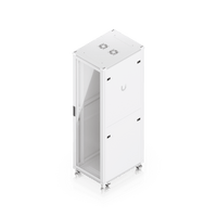 UACC Rack Cabinet 42U (600 × 800 mm) – Gabinete de Piso Totalmente Ensamblado con Ventiladores Integrados, Paneles Removibles, Ruedas con Seguro y Puerta Frontal de Vidrio Templado