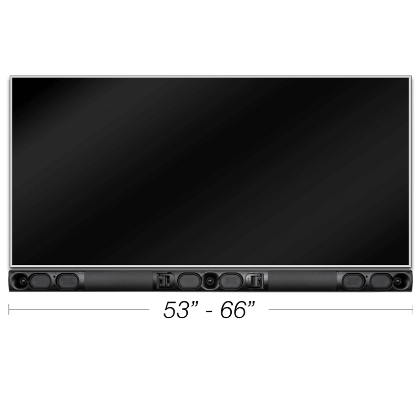 Soundbar Adapt / Custom Length / TruMount Tecnología / 105W RMS por Canal / Acabado en Acero Pintable / LCR Pasiva
