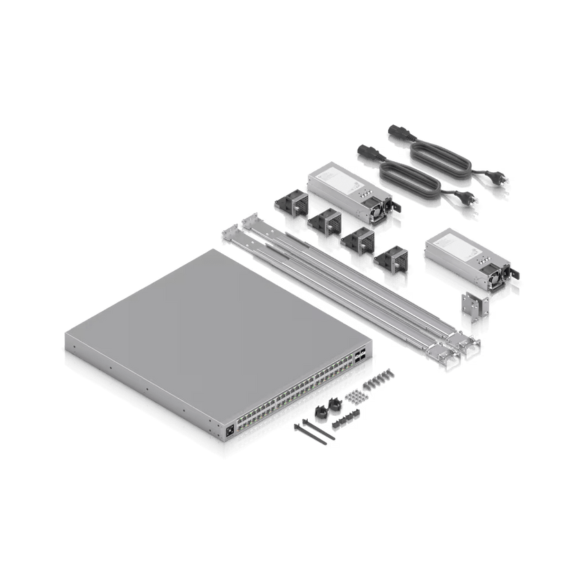 Enterprise Campus 48 PoE, Switch Empresarial Etherlighting™ PoE+++ Capa 3 de 48 Puertos (32 x 10 GbE y 16 x 2.5 GbE) y 4 Puertos SFP28 de 25 G de Alta Disponibilidad