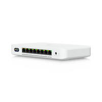 UniFi Device Bridge Switch (UDB-Switch) – Switch PoE+ Compacto con Puertos Multi-Gig (1 x 10 GbE y 7 x 2.5 GbE) y Enlace Inalámbrico WiFi 7 Integrado