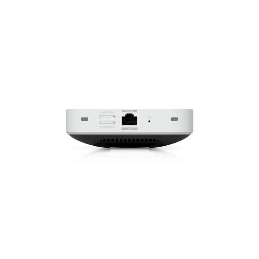 UniFi Módem 5G de Alto Rendimiento Hasta 3.4 Gbps para Implementaciones UniFi, Adopción Instantánea por Puerto PoE, Configuración Automática, Doble SIM/eSIM y Failover Inteligente