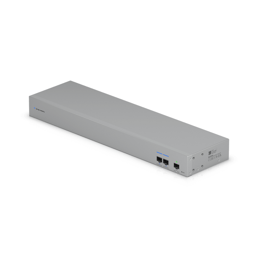 UniFi USW-WAN – Switch WAN Capa 2 con Uplinks SFP+ 10G, Puerto RJ45 GbE y Alimentación CA Redundante para Alta Disponibilidad con UniFi Gateways en Modo Shadow (Rack 1U)
