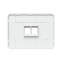 Placa de Pared Horizontal Universal para Keystone de 2 Puertos con Cubierta Pintable, Acabado Personalizable, Paquete con 4 Piezas
