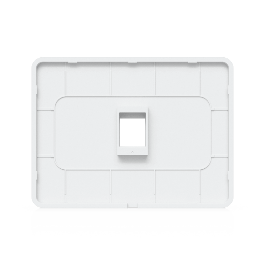 Placa de Pared Horizontal Universal para Keystone de 1 Puerto con Cubierta Pintable, Acabado Personalizable, Paquete con 4 Piezas
