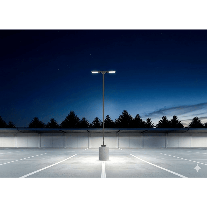 Luminaria LED EAX3 / 32,000-45,000 Lúmenes /   120-347 V / 199-313 W / 3000K-4000K-5000K CCT Switchable / Tipo de Ópticas II-III-IV-V / IP66 IK08.