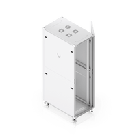 UACC Rack Cabinet 42U (600 × 1000 mm) – Gabinete de Piso Totalmente Ensamblado con Ventiladores Integrados, Paneles Removibles, Ruedas con Seguro y Puerta Frontal Perforada para Óptimo Flujo de Aire