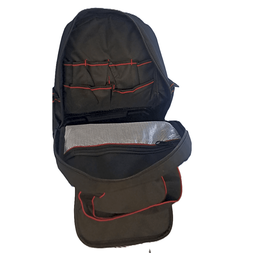 Mochila para Herramienta de 41x17.5x33 cm con 15 bolsillos.