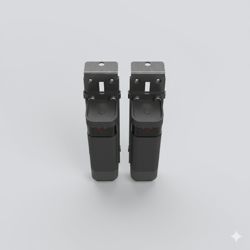 Haz Infrarrojo Inalámbrico ACCESS-PHW / Transmisor y Receptor Photo Beam / Triple Frecuencia 409-458 MHz / Alcance 20 Metros / Batería Litio 2300mAh / IP54 / Ajuste Angular -90° a +90° / Compatible Puertas Seccionales, Enrollables, C