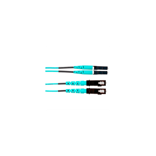 Jumper de Fibra Optica Multimodo 50/125 OM4, LC-SC Duplex, LSZH, Color Aqua, 6 Metros (19.69 Pies)