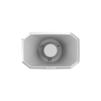 Altavoz IP Tipo Corneta / 10W / PoE+ / E/S de Alarma / Para integración con sistema Hanwha / IP66 / SIP, IPv4, HTTP, DNS, NTP, TCP, UDP, ARP.