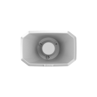 Altavoz IP Tipo Corneta / 10W / PoE+ / E/S de Alarma / Para integración con sistema Hanwha / IP66 / SIP, IPv4, HTTP, DNS, NTP, TCP, UDP, ARP.