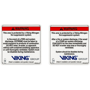 Señalamiento de Advertencia Exterior Nitrogeno | Sistemas de Extinción Oxeo