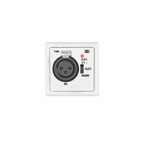 BASE DE ENTRADA MICROFÓNICA XLR PREAMPLIFICADA. BLANCO