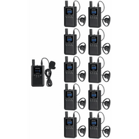 Kit para guía turístico de 1 transmisor y 10 receptores