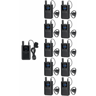 Kit para guía turístico de 1 transmisor y 10 receptores