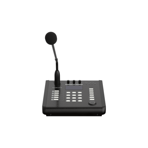 Micrófono IP SIP / Frecuencia 100Hz~6kHz / PoE IEEE 802.3 af / 10/100 Base-T / Protocolos SIP, HTTP, HTTPS / Seguridad SHA-2 / Certificaciones EMC y Safety